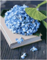 Картина по номерам Strateg Голубая гортензия (GS1393)