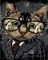 Tablou pe numere Strateg Деловой котик (GS1024)