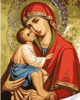 Картина по номерам Strateg Донская икона Божией Матери (SS1115)
