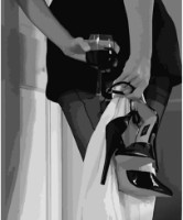 Картина по номерам Strateg Женщина с бокалом вина (HH039)