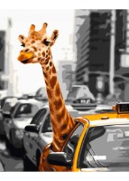 Tablou pe numere Strateg Жираф в городе (GS925)