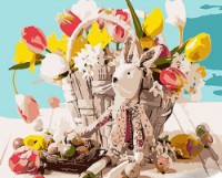 Картина по номерам Strateg Зайчонок на Пасху (SS1022)