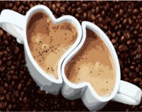 Картина по номерам Strateg Кофе любви (DY283)