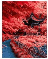 Картина по номерам Strateg Красные листья Японии (DY275)