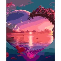 Картина по номерам Strateg Любовь к морю (GS942)