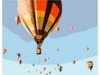 Картина по номерам Strateg Небо воздушные шары (DY101)