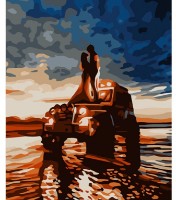 Картина по номерам Strateg Пара на машине (DY306)