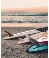 Tablou pe numere Strateg Подготовка к серфингу (GS630)