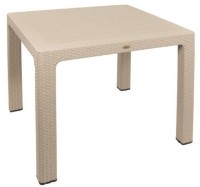 Masă Florya Garden Rattan 90x90 fara sticla Beige
