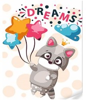 Tablou pe numere Strateg Праздничный енот (SS1073)