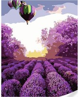 Картина по номерам Strateg Пули над лавандовыми полями (SS1086)