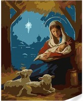 Картина по номерам Strateg Рождественская звезда (SS1035)