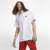 Мужская футболка Nike M Nsw Club Tee White/Black, s.M