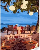 Картина по номерам Strateg Романтический ужин (SS1092)