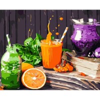 Картина по номерам Strateg Сок и лимонад (GS779)