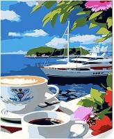 Картина по номерам Strateg Солнечный берег (SS1095)