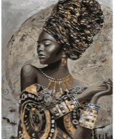 Картина по номерам Strateg Темнокожая красавица (GS1446)