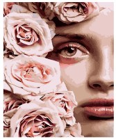 Tablou pe numere Strateg Цветы на лице (HH050)