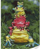 Tablou pe numere Strateg Четверка лягушат (GS1609)