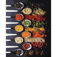 Картина по номерам Strateg Яркие специи (GS1276)