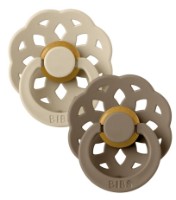 Пустышка BIBS Boheme 2 Pack 0+ months Vanilla/Dark Oak (230106)