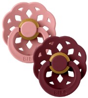 Suzeta BIBS Boheme 2 Pack 6+ months Dusty Pink/Elderberry (240136)