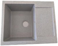 Chiuvetă de bucătărie Tornado Sofia 620x500 Light Gray