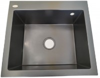 Chiuvetă de bucătărie Tornado Nikoli 510x565 Obsidian