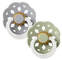 Пустышка BIBS Boheme Glow 2 Pack 6+ months Sage/Cloud (240124)