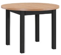 Обеденный стол Drewmix Poli 4 Artisan/Black