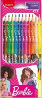 Creioane colorate Maped Barbie 12pcs