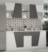 Кухонный гарнитур ML-Mobila Бриз 2.0м Белый/Антрацит