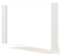 Зеркало ML-Mobila Вельвет №10 Белый