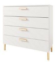 Comodă ML-Mobila Вельвет №11 1000 Alb/Auriu