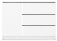 Комод Fabrik Home Havana 3 + 1 Белый Ясень