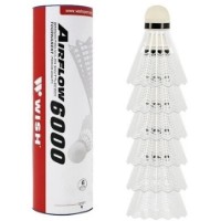 Fluturașe pentru badminton Wish S320 White 6pcs