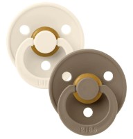 Пустышка BIBS Colour 2 Pack - Ivory/Dark Oak 6+ months (120358)