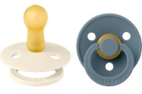 Пустышка BIBS Colour 2 Pack - Ivory/Petrol 0+ months (110367)