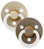 Пустышка BIBS Colour Glow 2 Pack - Vanilla/Dark Oak 0+ months (110244)