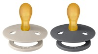 Пустышка BIBS Colour Symmetrical 2 Pack 0+ months Sand/Iron (2121419)