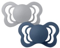 Пустышка BIBS Couture Latex 2 Pack - Cloud/Steel Blue 0+ months (1800305)