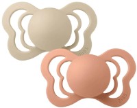 Suzeta BIBS Couture Latex 2 Pack - Vanilla/Peach 0+ months (1800303)