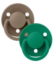 Пустышка BIBS De Lux 2 Pack 0-36months Dark Oak/Evergreen (150291)