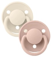 Пустышка BIBS De Lux 2 Pack 0-36months Ivory/Blush (150215)