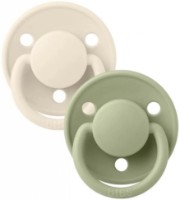Suzeta BIBS De Lux 2 Pack 0-36months Ivory/Sage (150223)