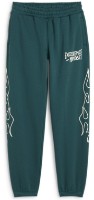 Детские спортивные штаны Puma Basketball Caution Sweat Pants B Cold Green, s.176