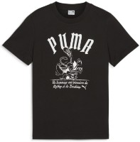 Детская футболка Puma Graphics Super Break Tee B Puma Black, s.164