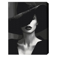 Картина по номерам Brushme Загадочная мадам (BS53937FC)