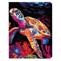 Картина по номерам Brushme Черепашья фантазия (BSB0017FC)