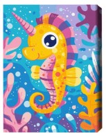 Картина по номерам Brushme Морской единорог (KBS0156FC)